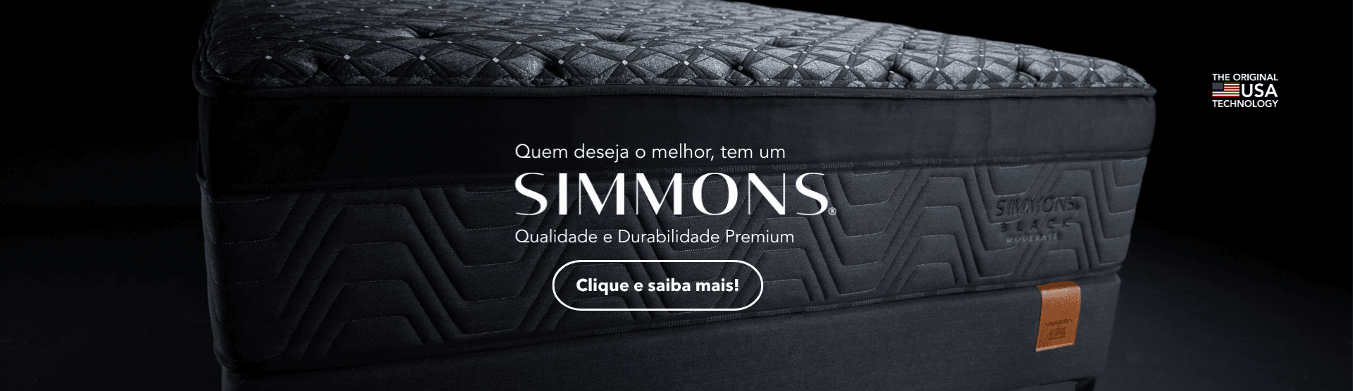 Quem deseja o melhor, tem um Simmons — Qualidade e Durabilidade Premium