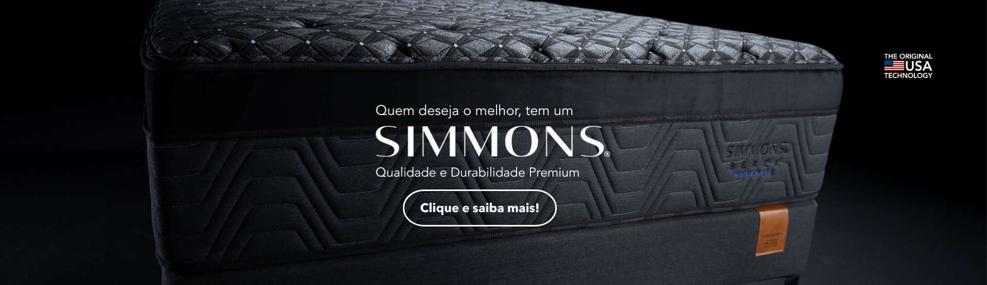 Quem deseja o melhor, tem um Simmons — Qualidade e Durabilidade Premium
